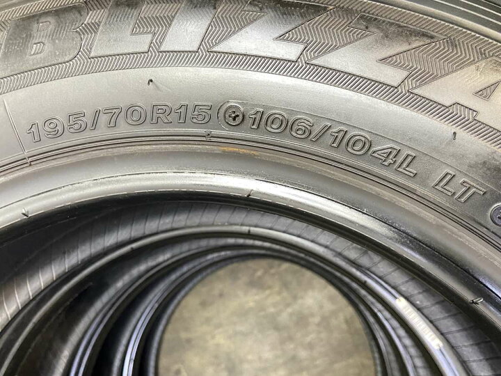 楽天市場】195/70R15 106/104LT ブリヂストン ブリザック VL1 中古 