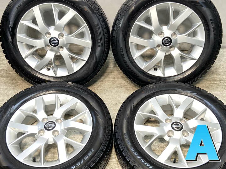 楽天市場】185/65R15 ピレリ アイスアシンメトリコ+ 日産純正 15x5.5 