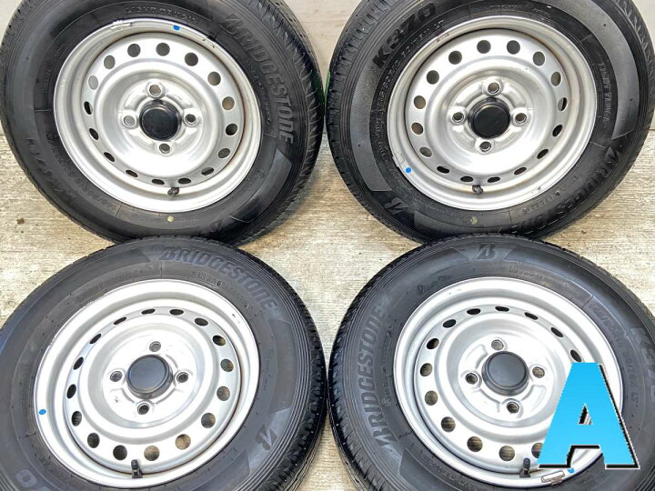 楽天市場】145/80R12 80/78LT ブリヂストン K370 A10D 12x4.0 100-4穴 