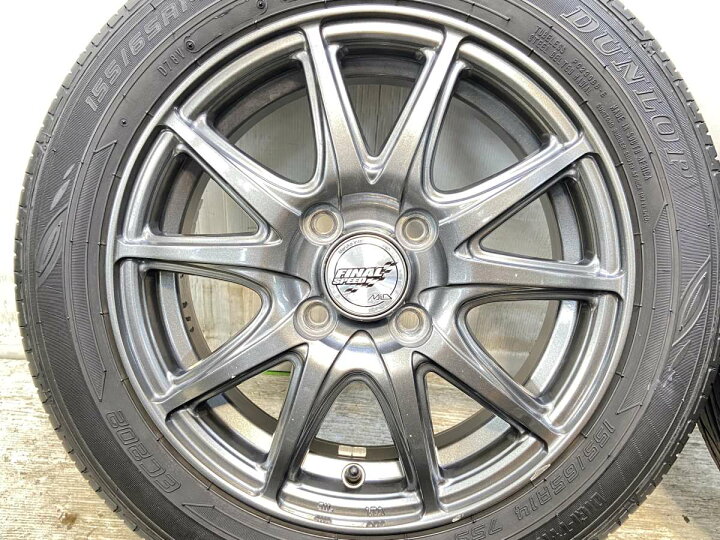 楽天市場】155/65R14 ダンロップ EC202 ファイナルスピード 14x4.5 45 