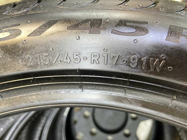 楽天市場】215/45R17 ピレリ パワジーTM 中古タイヤ サマータイヤ 4本 