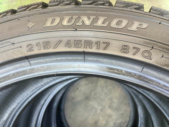 楽天市場】215/45R17 ダンロップ ウィンターマックス WM02 中古タイヤ 