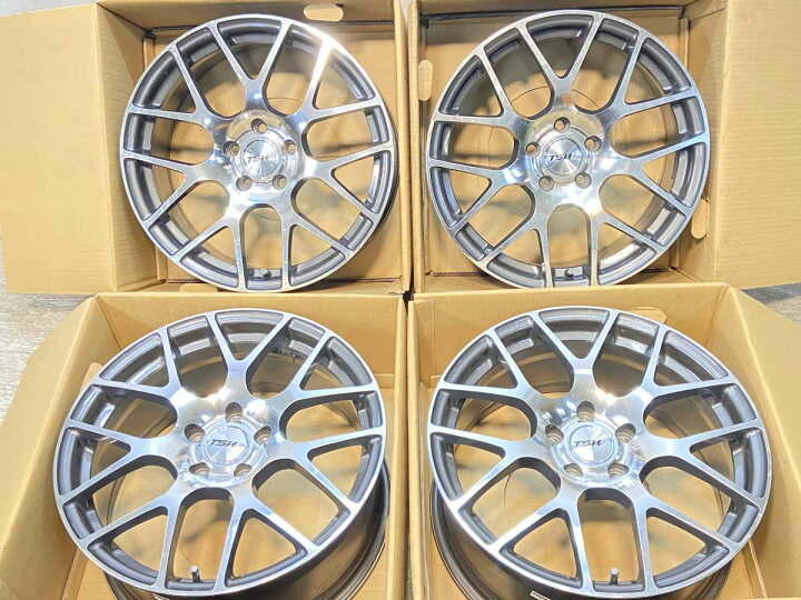 楽天市場】18x8.0 45 112-5穴 TSW ニュルブルクリンク 中古ホイール 4 