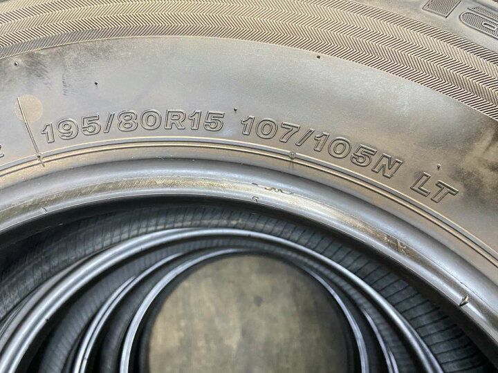 楽天市場】195/80R15 107/105LT ブリヂストン エコピア RD613 中古 