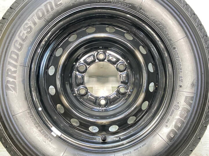 楽天市場】195/80R15 107/105L LT ブリヂストン V600 トヨタ純正 