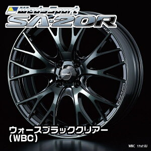 ウエッズ Weds Sport SA-20R 17x7.0J 50 100-4穴 ウォースブラッククリアー(WBC)