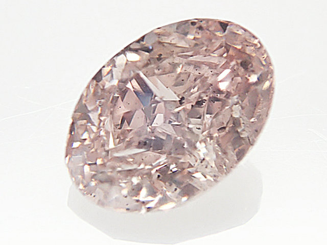 大粒ピンク ０．５５１ct ＦＡＮＣＹ．ＢＲＯＷＮＩＳＨ．ＰＩＮＫ，Ｉ１，オーバル 日本最大級の品揃え 【即納&大特価】 ルース ダイヤモンド