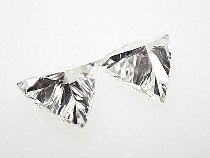 楽天市場】0．123ct ＆ 0．118ct D VS2 トリリアン 