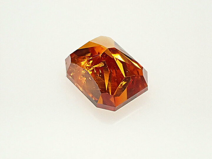 0.092ct Fancy Light Yellow Orange AGT ｜天然発色オレンジ