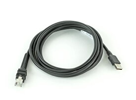CBA-U46-S07ZAR ZEBRA シールド付USB ケーブル, Series A コネクタ, 2.1m ストレート形状, BC1.2対応