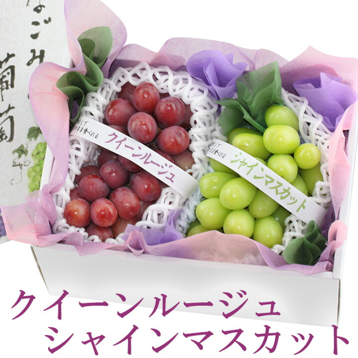 楽天市場】国産 美味 ぶどう 2種 食べ比べ ギフトセット (シャイン  