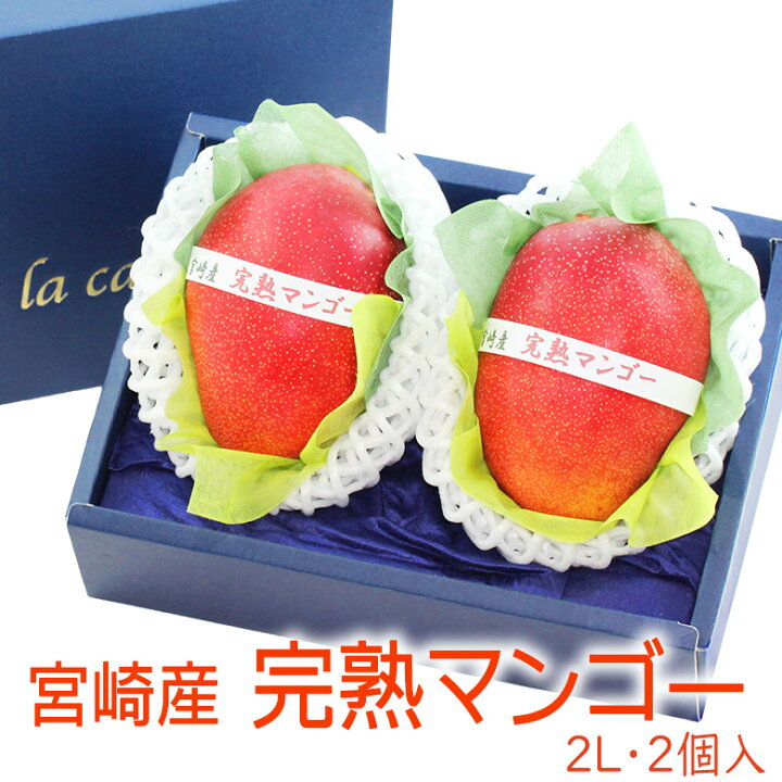 楽天市場】【送料込】宮崎産 完熟マンゴー(2Lサイズ 2個セット 糖度13 