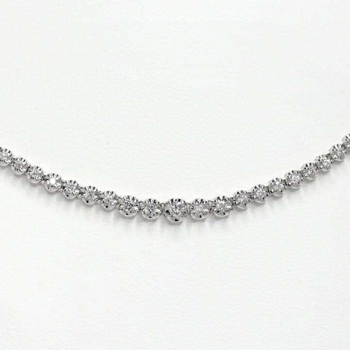 楽天市場】【ｾｰﾙ】ダイヤモンド 2ct ネックレス PT900 プラチナ テニス 