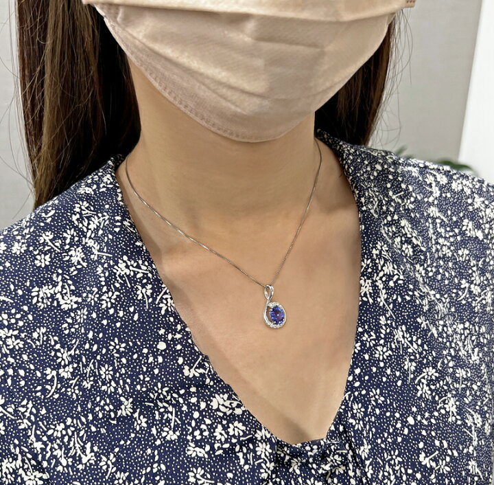 楽天市場】タンザナイト 2.02ct ネックレス PT900 プラチナ  