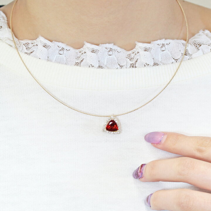 楽天市場】【ｾｰﾙ】レッドオレンジアンデシン 約1.46ct ネックレス  