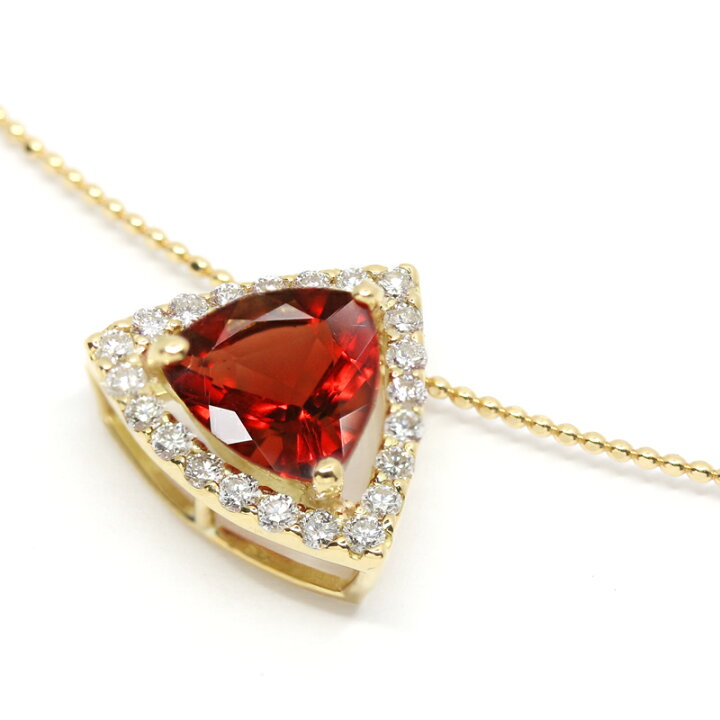 楽天市場】【ｾｰﾙ】レッドオレンジアンデシン 約1.46ct ネックレス  