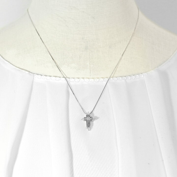 楽天市場】【ｾｰﾙ】ダイヤモンド 計0.55ct ネックレス K18WG ホワイト  