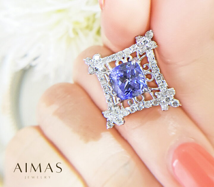 楽天市場】タンザナイト 3.23ct ペンダントトップ K18WG ホワイト  