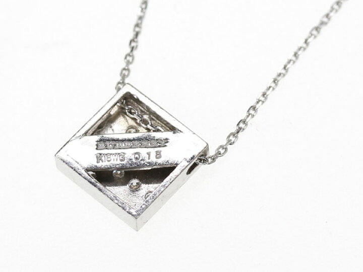 楽天市場】【BURBERRY】バーバリー ダイヤ 0.18ct クロス プレート 