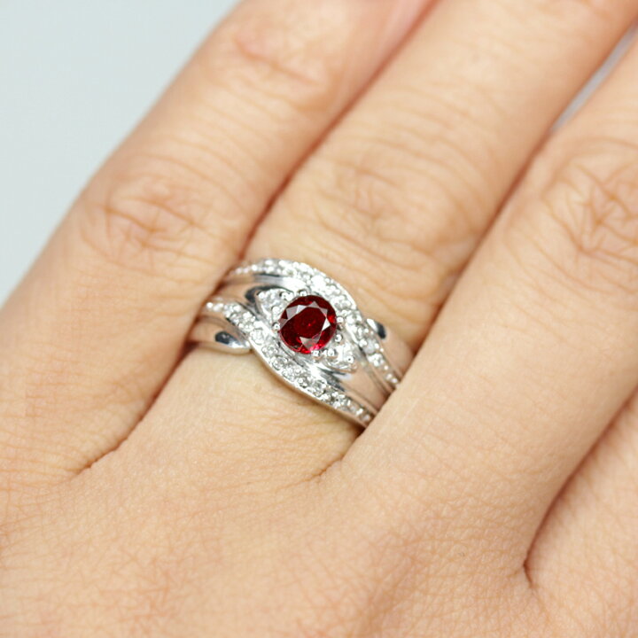 楽天市場】【ｸｰﾎﾟﾝ】レッドスピネル 0.48ct リング 7号 PT900 プラチナ 