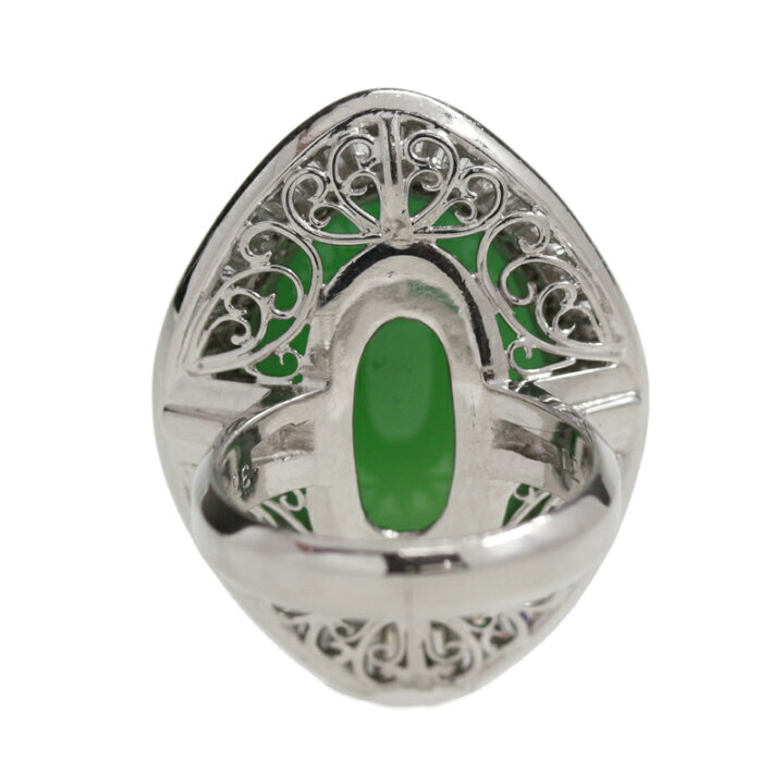 楽天市場】翡翠 36.54ct リング 16号 PT900 プラチナ 指輪  