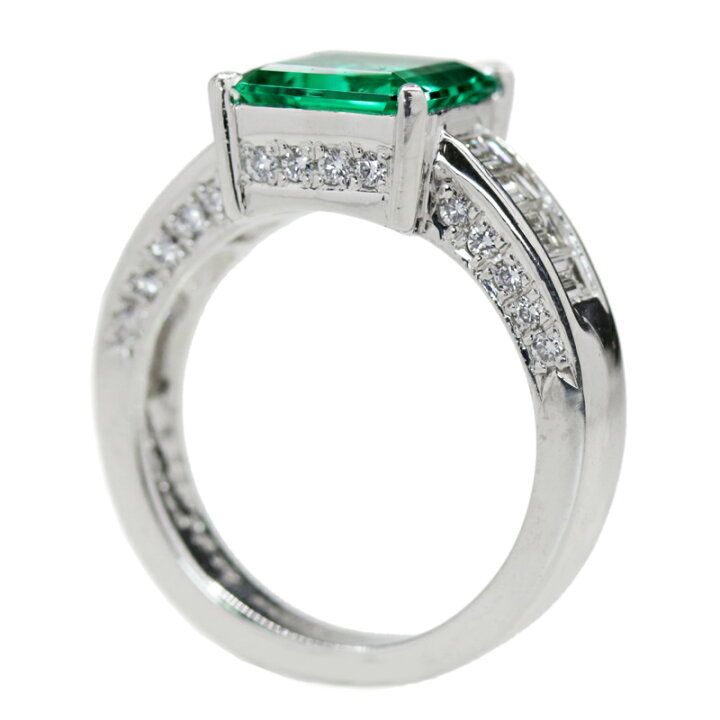 楽天市場】コロンビア産エメラルド 2.21ct リング 12号 PT900 プラチナ 
