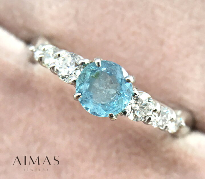 楽天市場】ブラジル産パライバトルマリン 0.41ct ダイヤモンド 0.3ct  