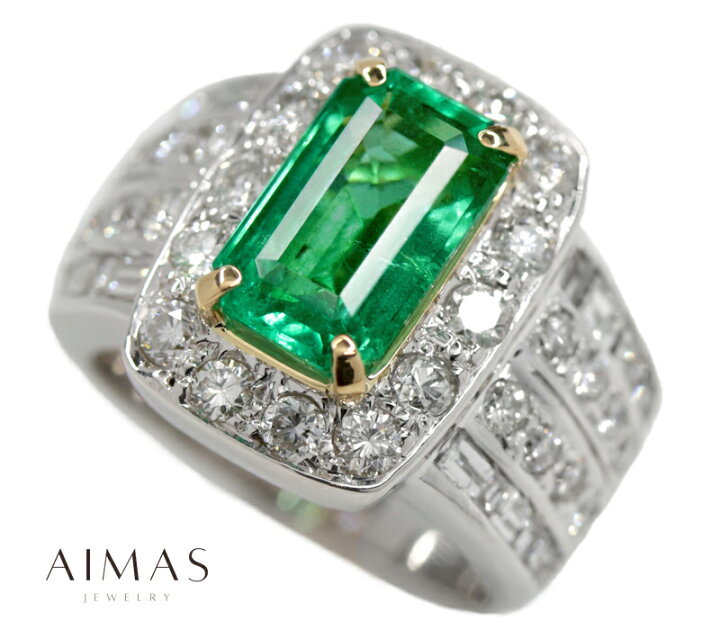 楽天市場】ブラジル産ノンオイルエメラルド 2.56ct ダイヤモンド 