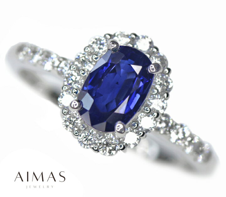 楽天市場】ロイヤルブルーサファイア 1.19ct ダイヤモンド リング 12号  