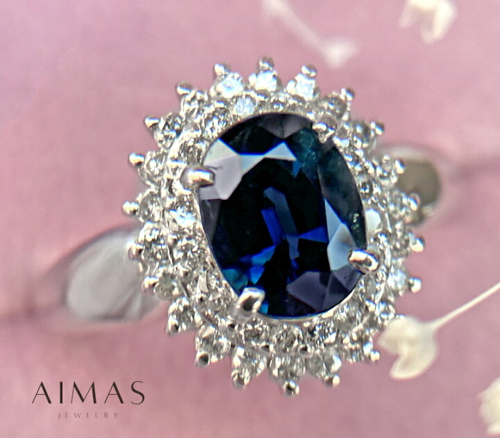 楽天市場】ブルーサファイア 1.198ct リング 12号 PT900 プラチナ 