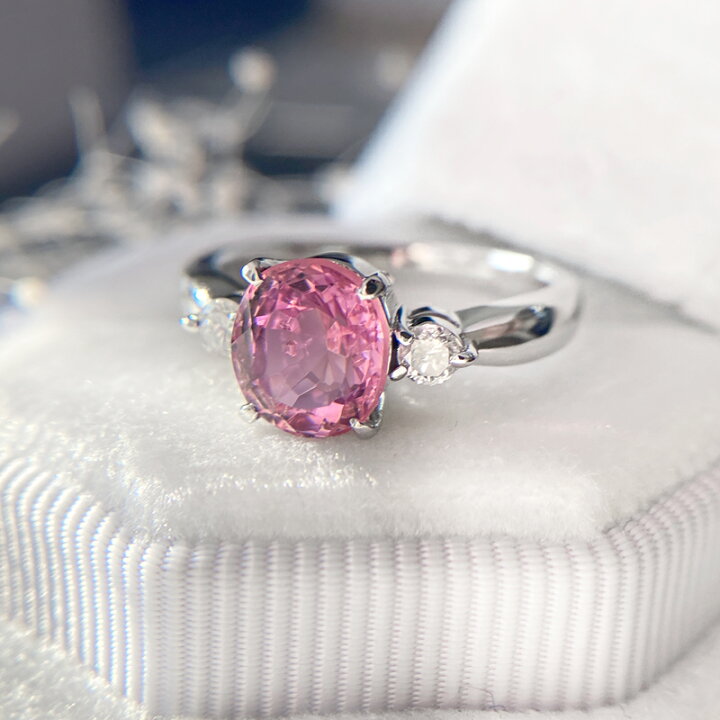 楽天市場】ミャンマー(ビルマ)産非加熱ピンクスピネル 1.76ct リング 