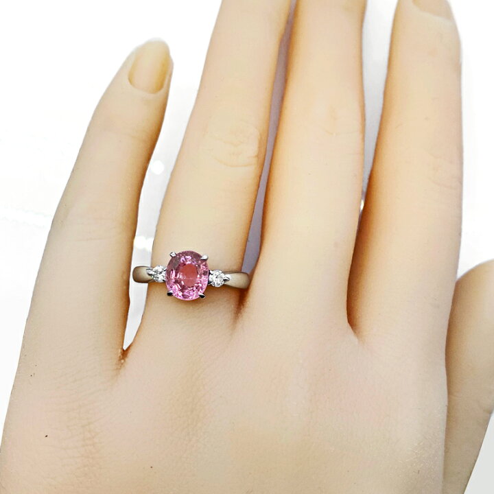 楽天市場】ミャンマー(ビルマ)産非加熱ピンクスピネル 1.76ct リング 