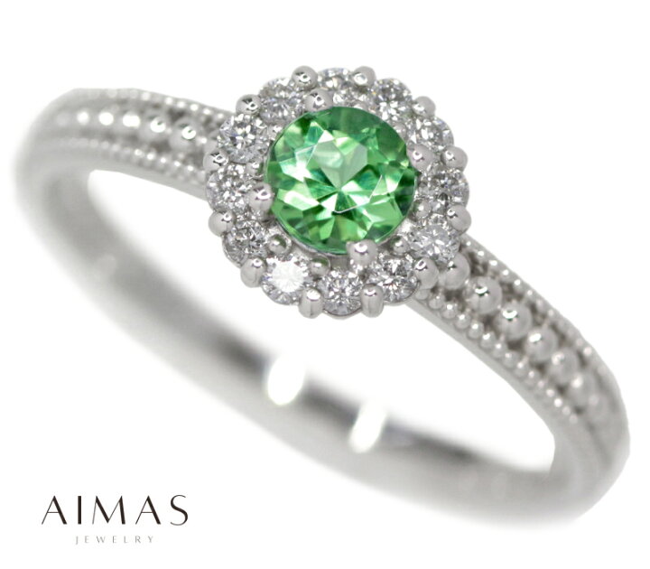 楽天市場】パライバトルマリン 0.31ct ダイヤモンド リング 12.5号 