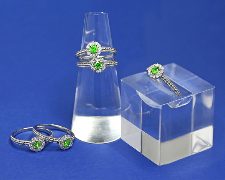 楽天市場】デマントイドガーネット 約0.25ct リング 12号 PT900 