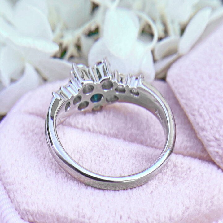 楽天市場】ブラジル産パライバトルマリン 0.11ct リング 13号 PT900  