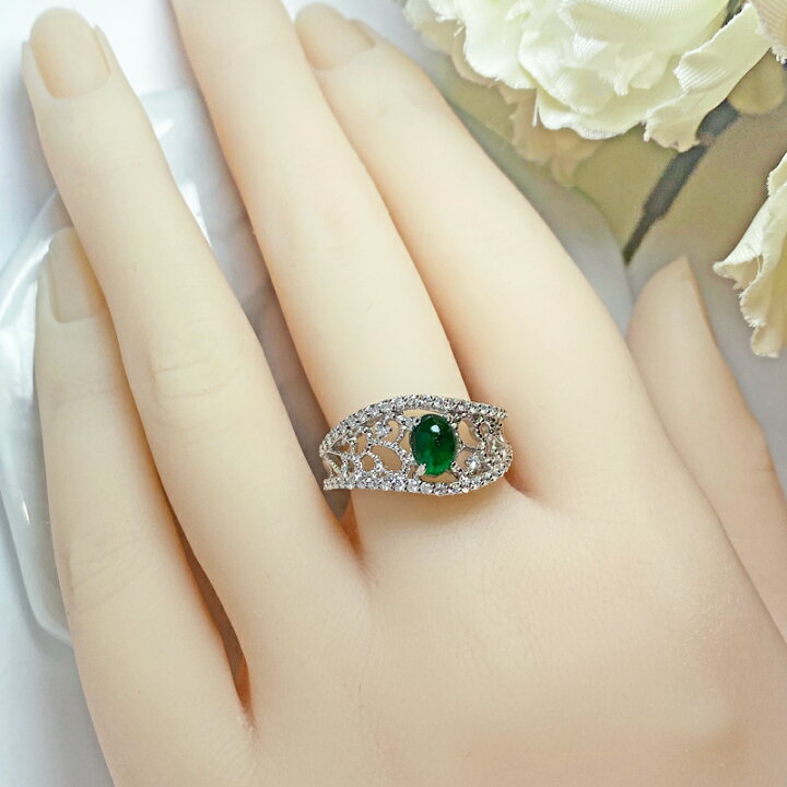 楽天市場】エメラルド 0.882ct リング 11.5号 PT900 プラチナ 指輪 