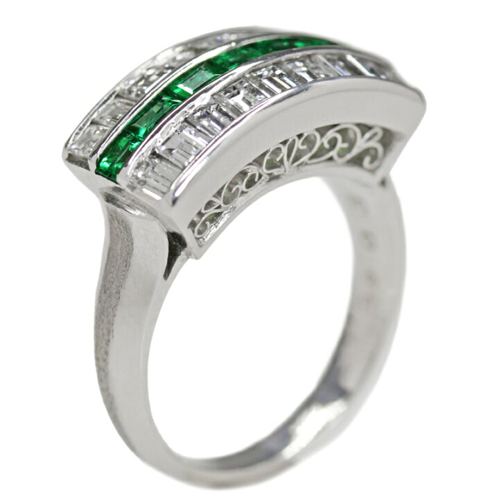 楽天市場】エメラルド 0.65ct リング 12.5号 PT900 (Pm) プラチナ 指輪  