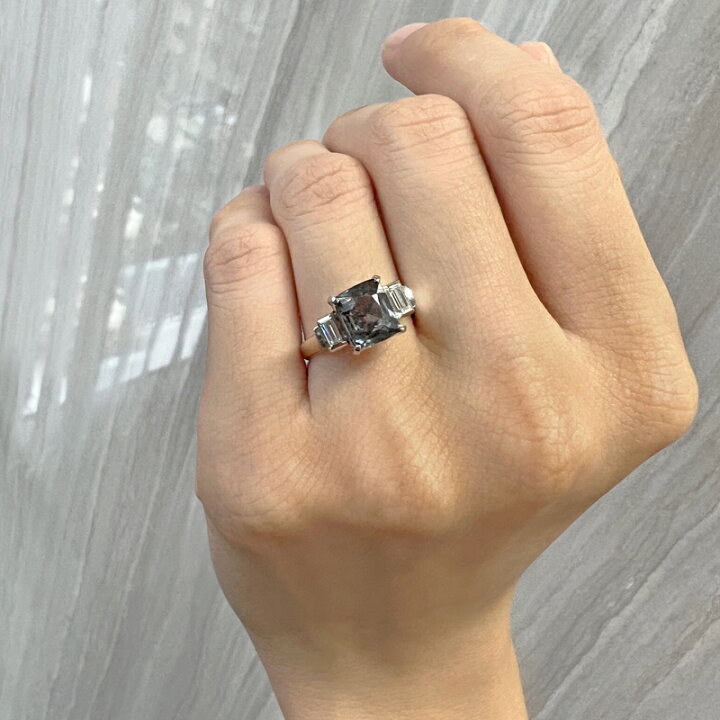 楽天市場】グレースピネル 2.08ct ダイヤモンド リング 8.5号 PT900  