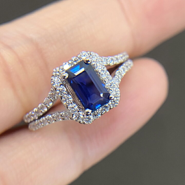 楽天市場】【ｾｰﾙ】ブルーサファイア 1.13ct リング 13号 PT900 
