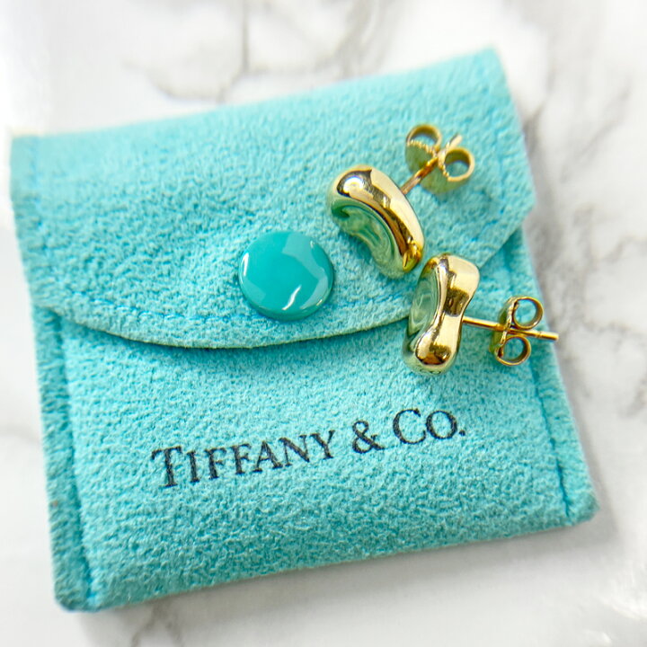 楽天市場】【Tiffany&Co.】ティファニー ビーンズ ピアス K18YG 