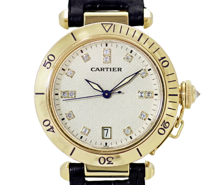楽天市場】【Cartier】カルティエ パシャ 38mm 14P ダイヤモンド  