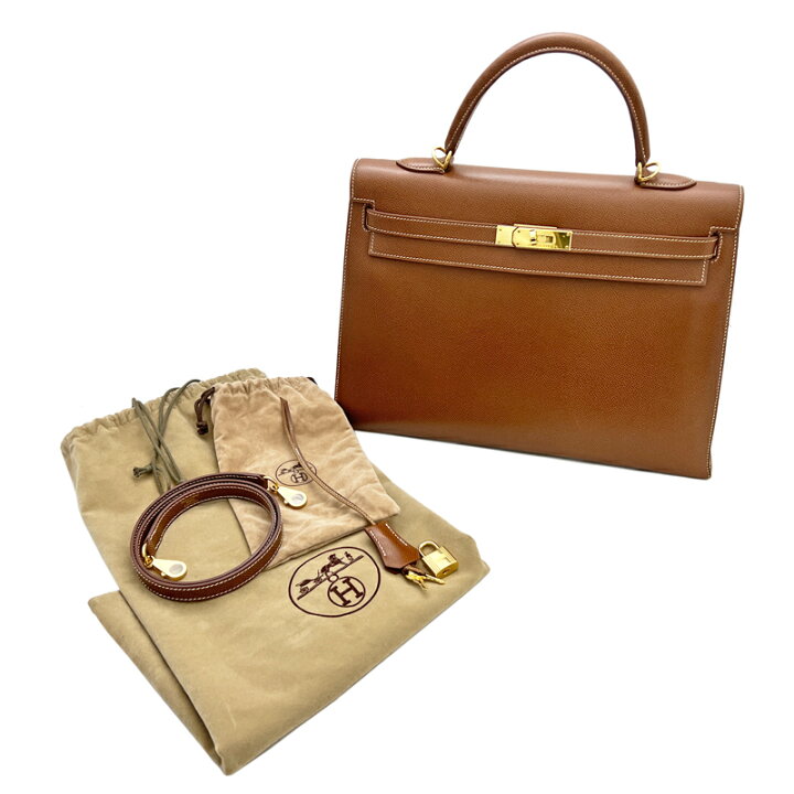 楽天市場】【HERMES】エルメス ケリー35 ブラウン系 ゴールド  
