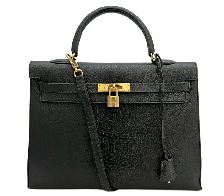 楽天市場】【HERMES】エルメス ケリー 35 黒 ブラック Noir/89 ケリー  