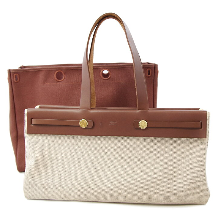 楽天市場】値下げ！【HERMES】エルメス エールバッグ カバス GM トワル  