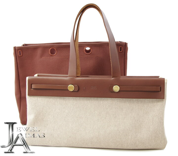 楽天市場】値下げ！【HERMES】エルメス エールバッグ カバス GM トワル  