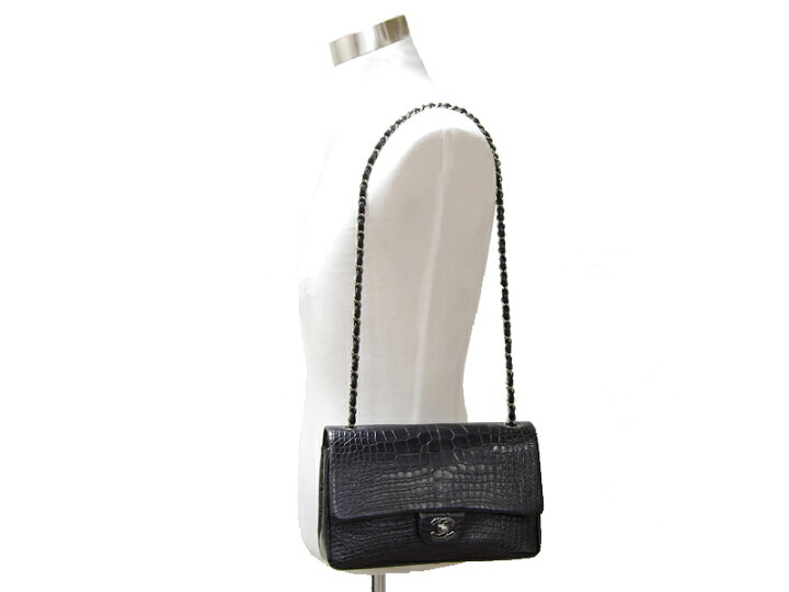 楽天市場】【CHANEL】 シャネル マット クロコダイル マトラッセ W 
