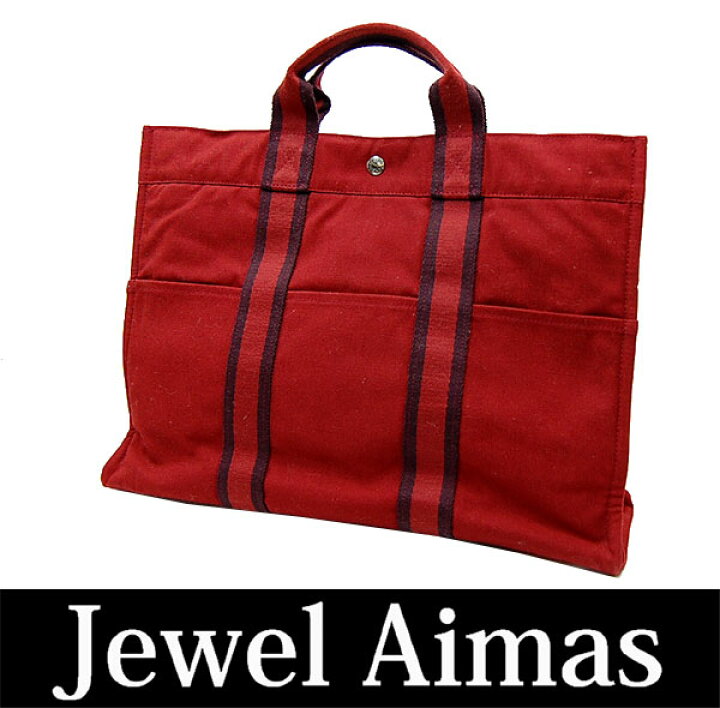 楽天市場】【HERMES】エルメス フールトゥMM レッド 赤 トートバッグ 
