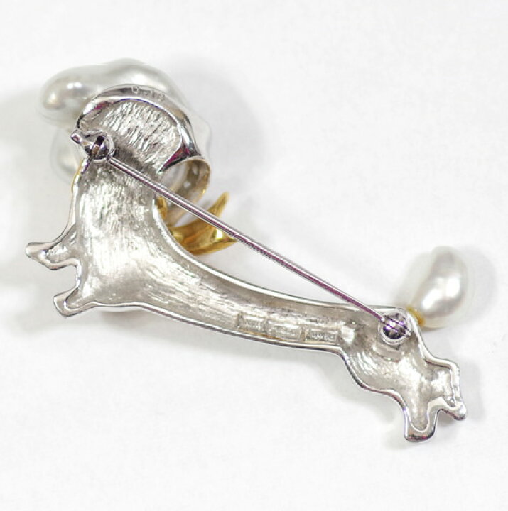 楽天市場】【WAKO】 和光 ワコー パール ダイヤモンド 0.18ct ブローチ 
