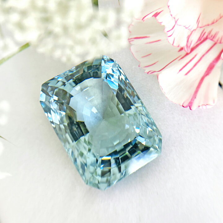 楽天市場】アクアマリン 58.437ct ルース ステップカット ミックス 