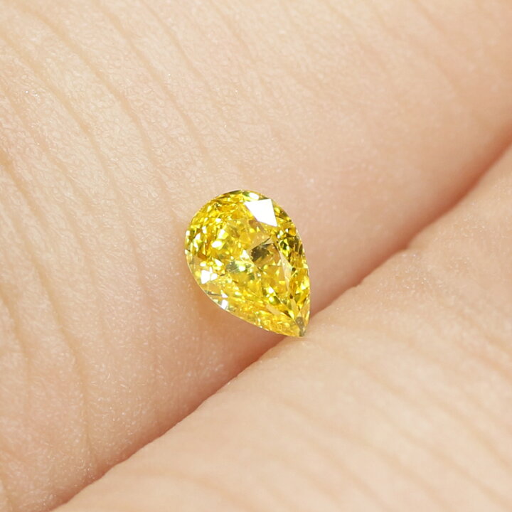 楽天市場】【ｾｰﾙ】ファンシービビッドイエローダイヤモンド 0.173ct 